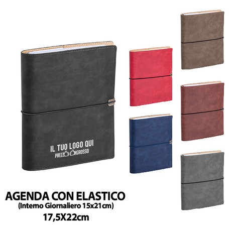 PB217-SDA (AGENDA ELASTICO GIORNALIERA) personalizzata