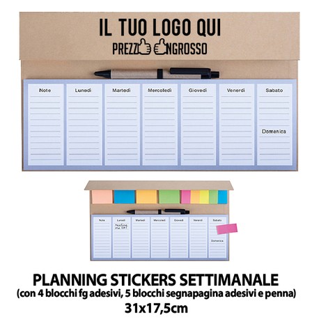 PB495 (PLANNING SETTIMANALE) personalizzato